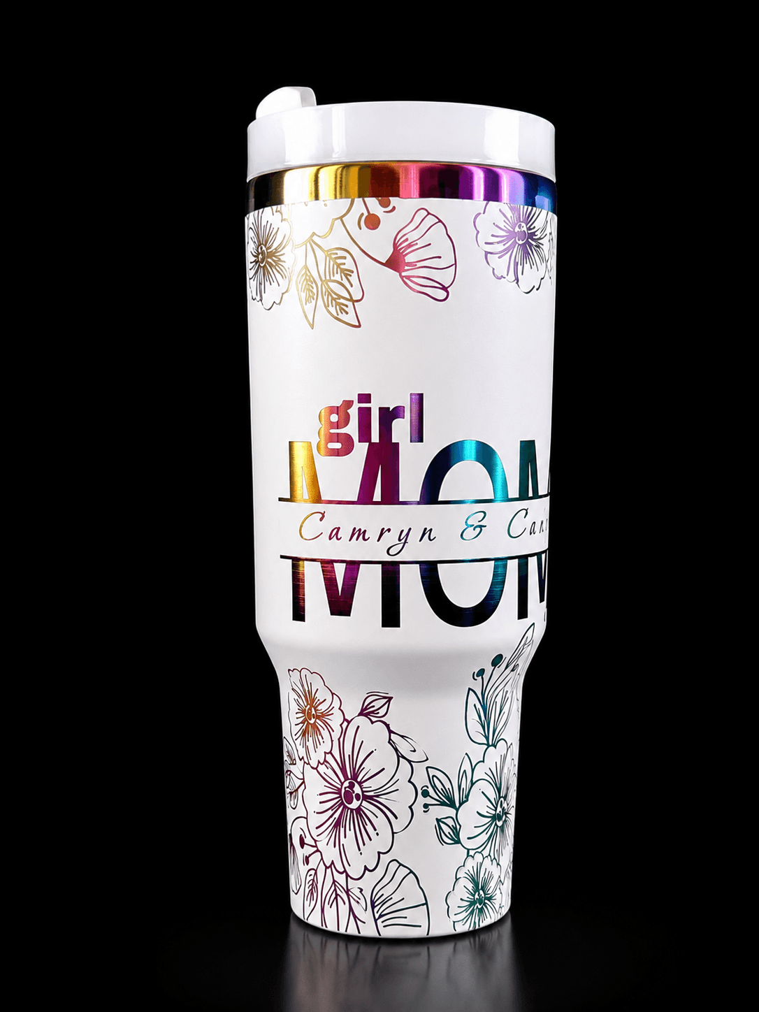 Girl Mom 40oz Irridescent Tumbler