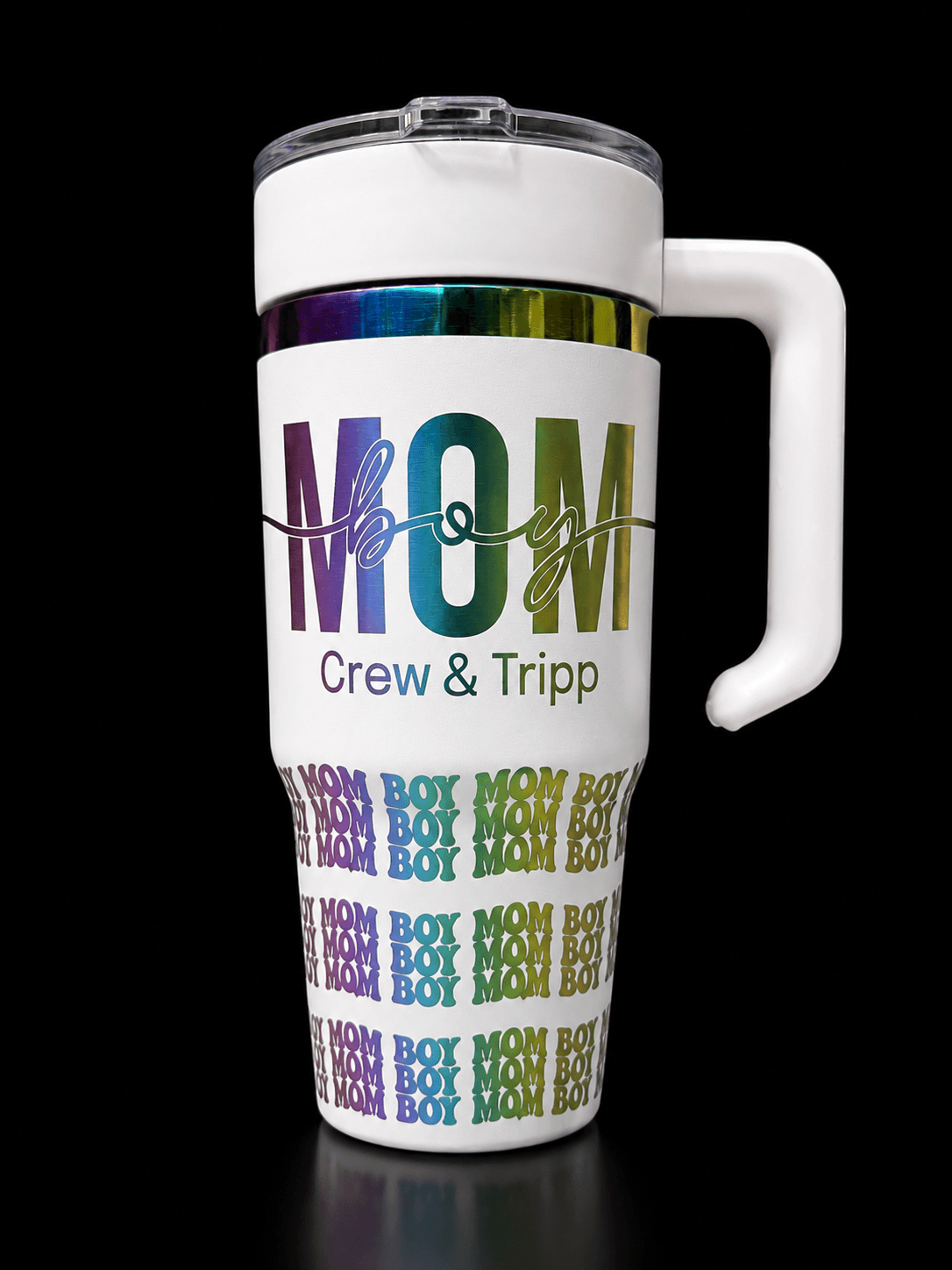 Boy Mom 30oz Iridescent Tumbler