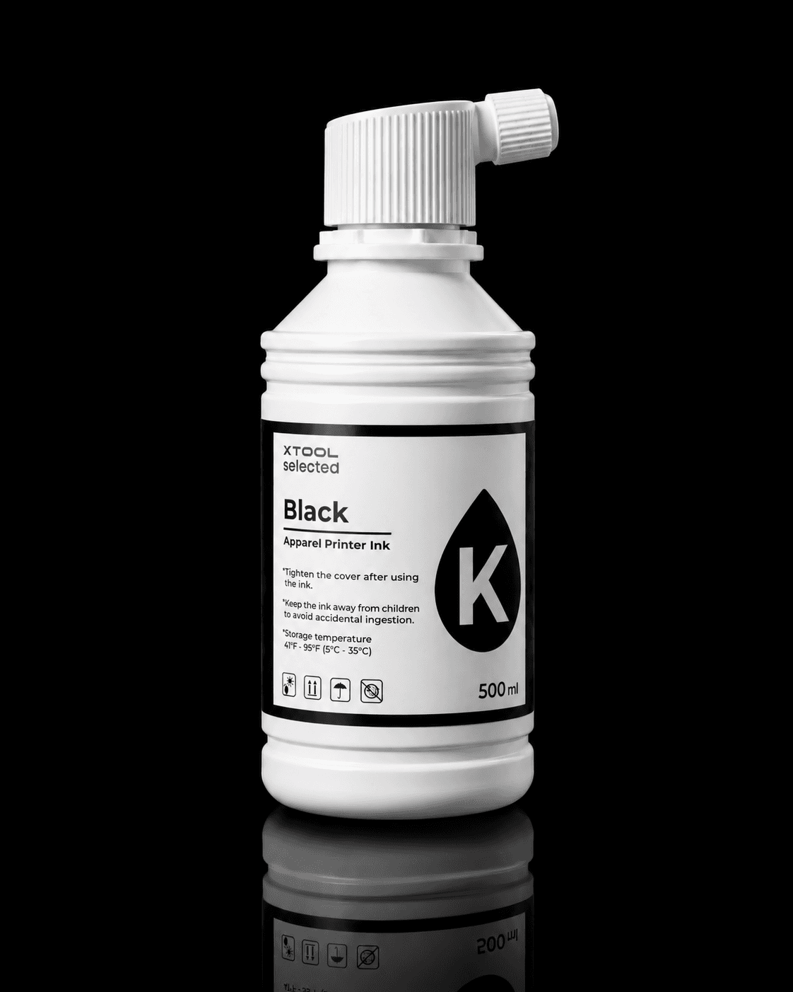 500ml Apparel Printer Ink - Black