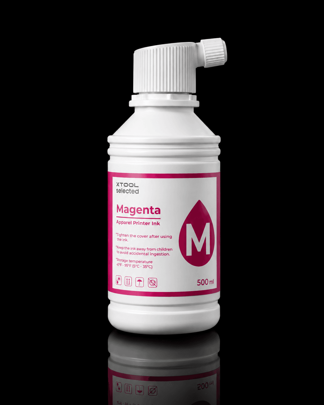 500ml Apparel Printer Ink - Magenta