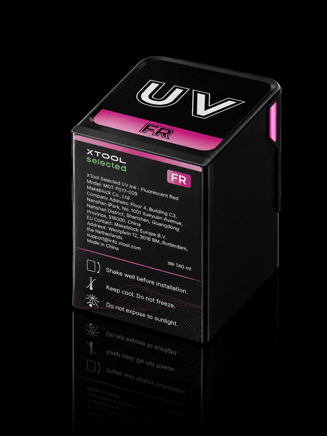 xTool Selected UV Ink - Fluorescent Red