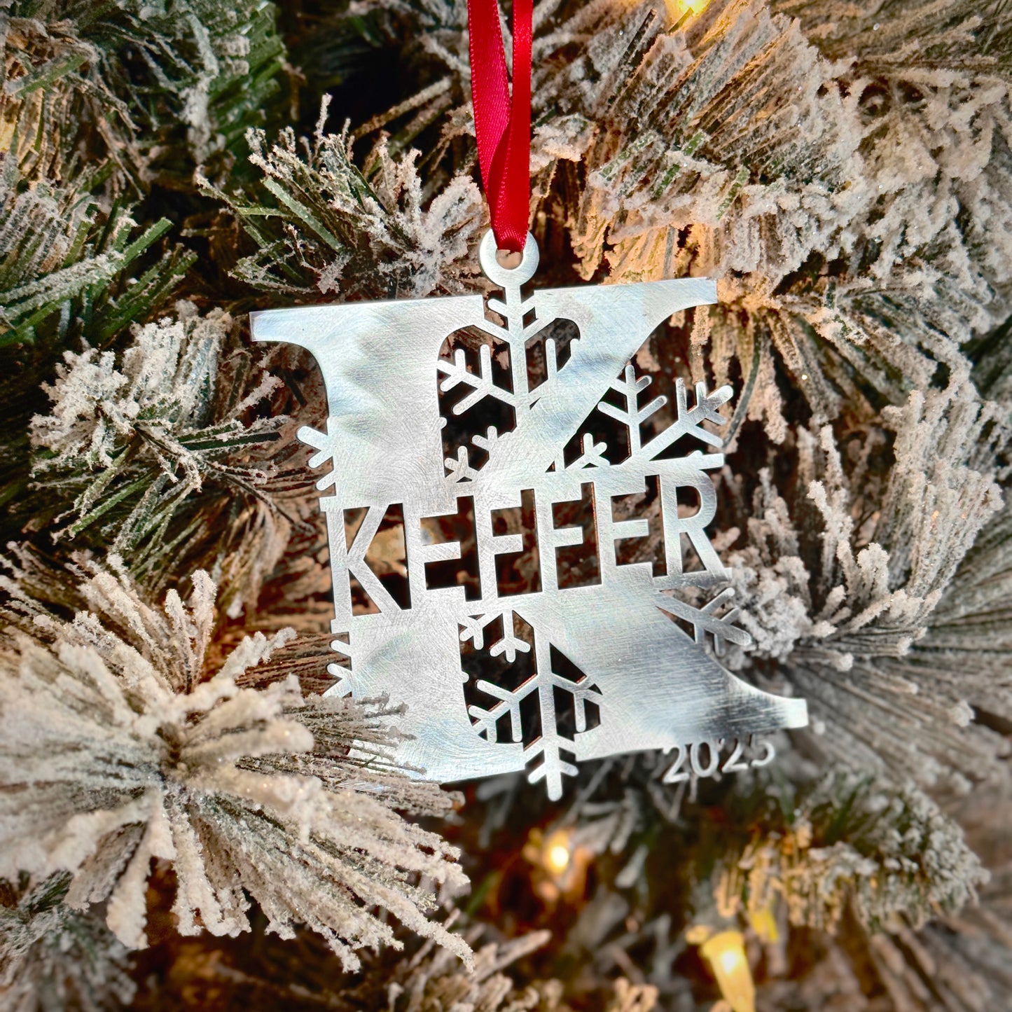Personalized Family Initial Christmas Ornament